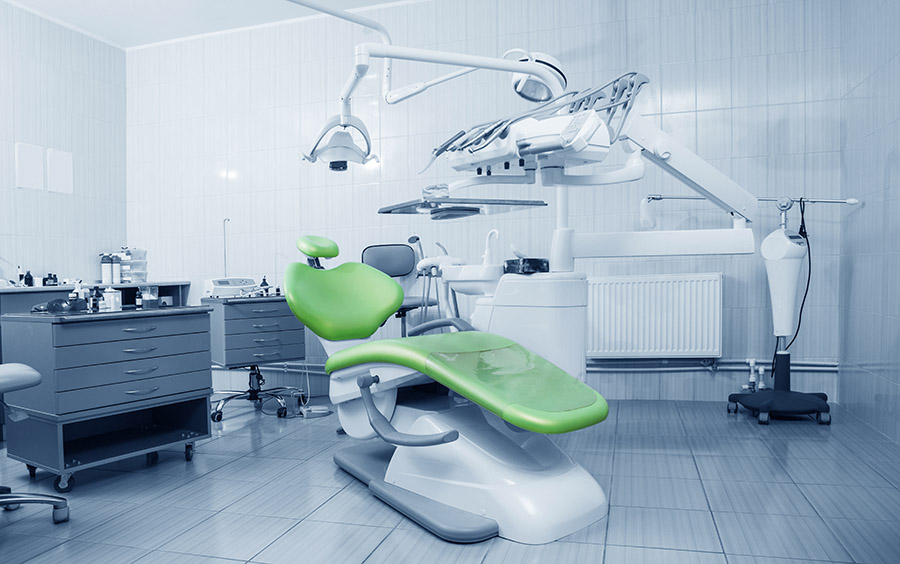 Special equipment for a dentist, dentist office